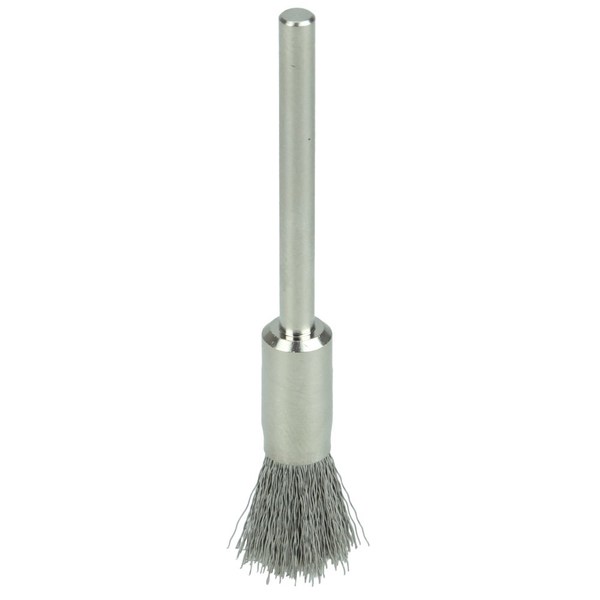 Weiler 5/16" Miniature Wire End Brush, .005" Stainless Steel Fill, 1/8" Stem 26114